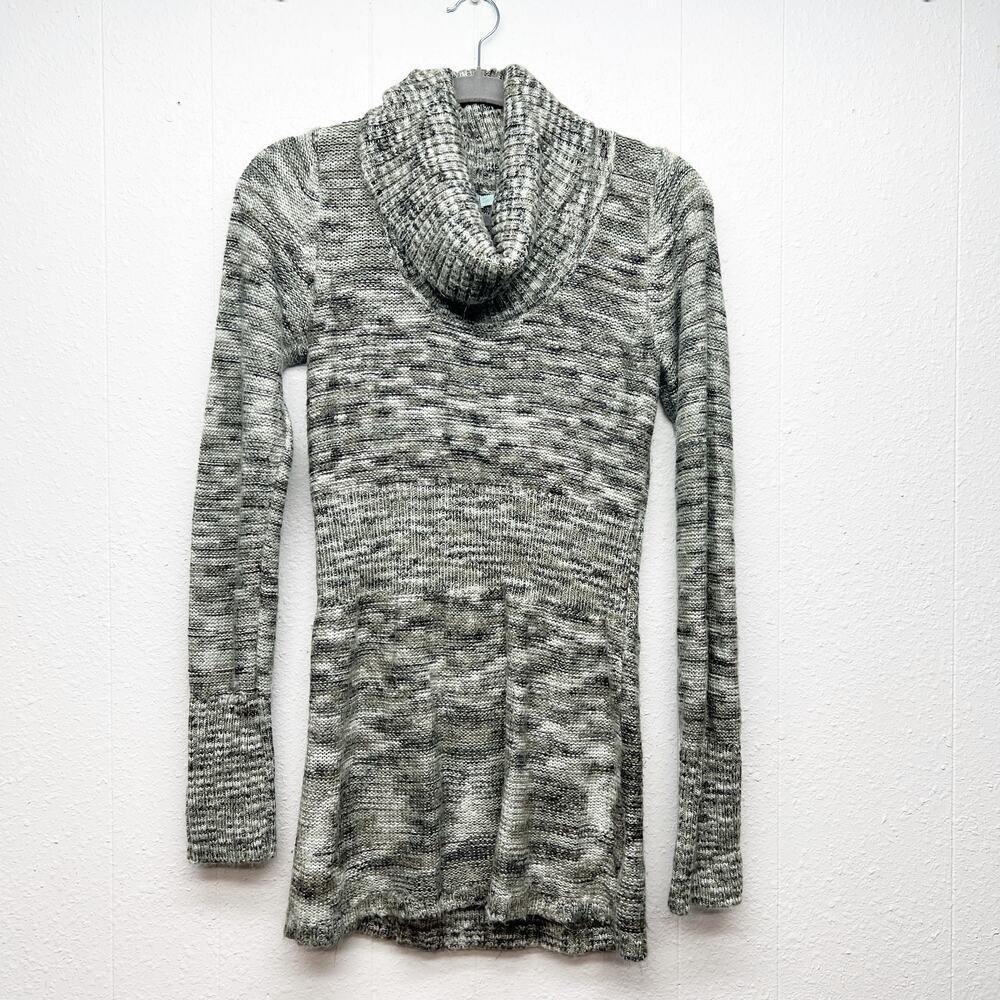 Maurices Turtleneck Marled Sweater Womens Small Longline Y2K Retro Grunge Preppy